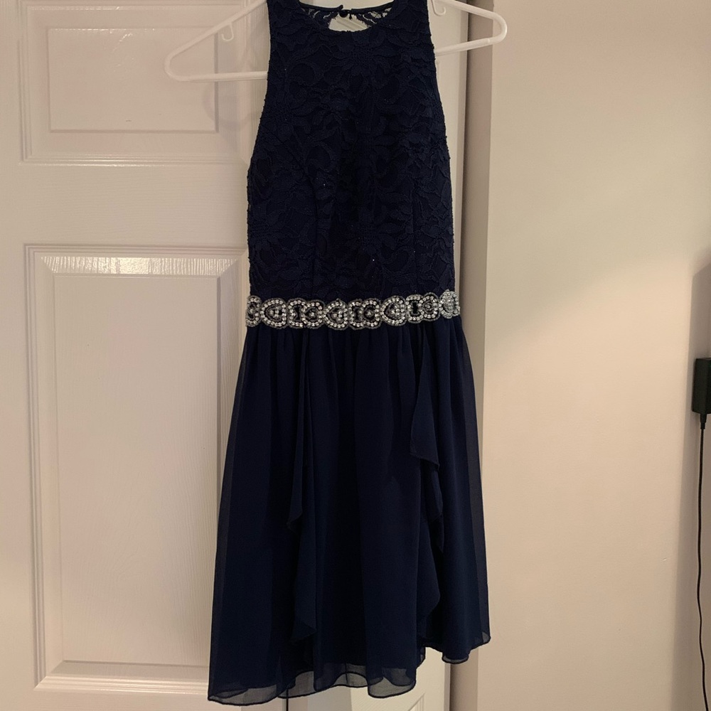 Lace and sheer cocktail dress!